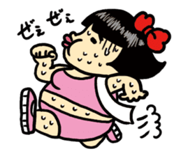 Fat woman momoko sticker #390227