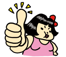 Fat woman momoko sticker #390229