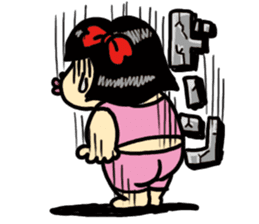 Fat woman momoko sticker #390230
