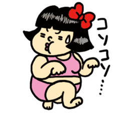 Fat woman momoko sticker #390241