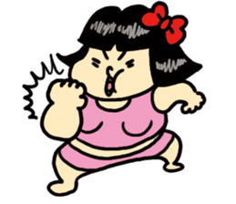 Fat woman momoko sticker #390242