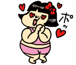 Fat woman momoko sticker #390248