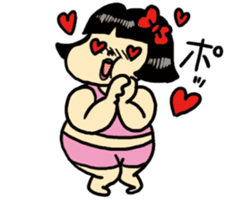 Fat woman momoko sticker #390248