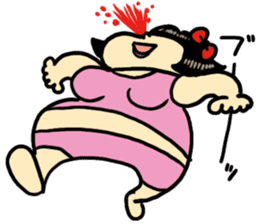 Fat woman momoko sticker #390249