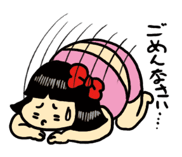 Fat woman momoko sticker #390251