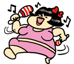 Fat woman momoko sticker #390253