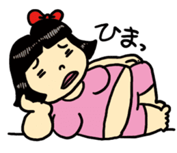 Fat woman momoko sticker #390256