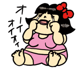 Fat woman momoko sticker #390258