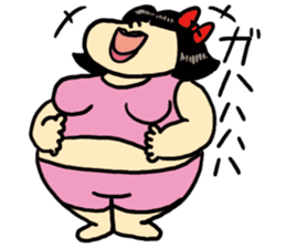 Fat woman momoko sticker #390262