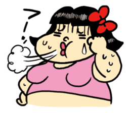 Fat woman momoko sticker #390264