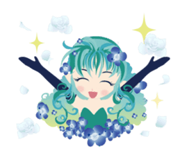 flower girls sticker #390711