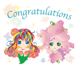 flower girls sticker #390713