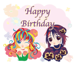 flower girls sticker #390716