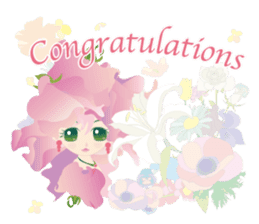 flower girls sticker #390736