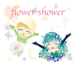 flower girls sticker #390744