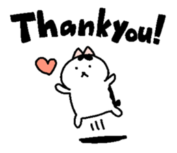 stamp of chubby cat for english. sticker #391027