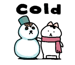 stamp of chubby cat for english. sticker #391058