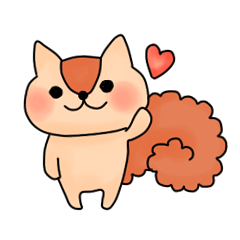 The stamp of a squirrel