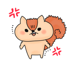 The stamp of a squirrel sticker #391474