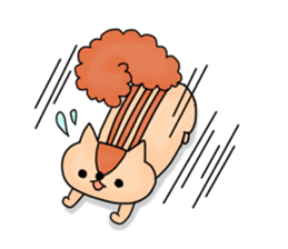 The stamp of a squirrel sticker #391495