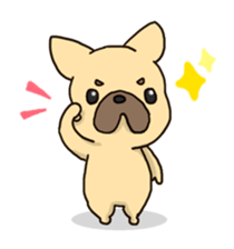 French Bulldog ver.cream sticker #391586