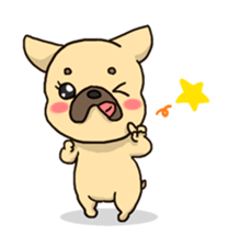 French Bulldog ver.cream sticker #391587