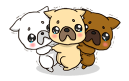 French Bulldog ver.cream sticker #391589