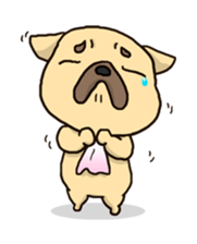 French Bulldog ver.cream sticker #391591