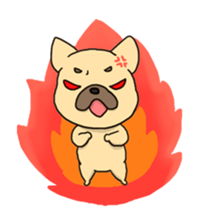 French Bulldog ver.cream sticker #391592