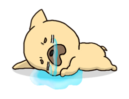 French Bulldog ver.cream sticker #391596