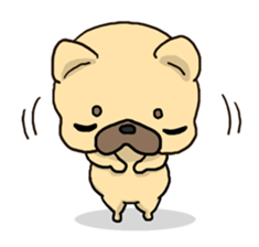 French Bulldog ver.cream sticker #391598