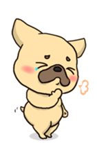 French Bulldog ver.cream sticker #391604