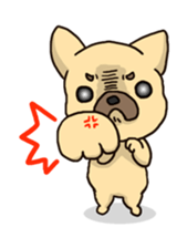 French Bulldog ver.cream sticker #391611