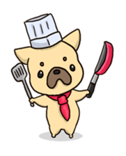 French Bulldog ver.cream sticker #391613