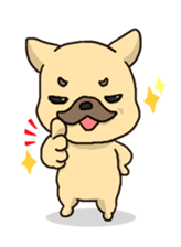 French Bulldog ver.cream sticker #391615