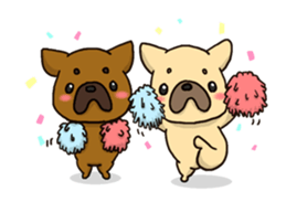 French Bulldog ver.cream sticker #391616