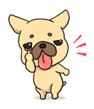 French Bulldog ver.cream sticker #391623