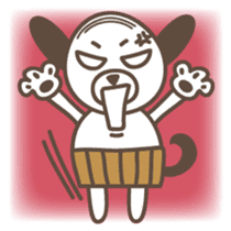 The stomach band dog SADAKICHI sticker #391709