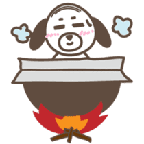 The stomach band dog SADAKICHI sticker #391716