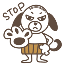 The stomach band dog SADAKICHI sticker #391720