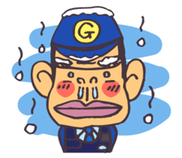 The cop of a gorilla for Japanese sticker #391859