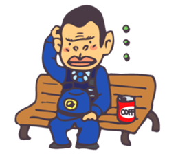 The cop of a gorilla for Japanese sticker #391861