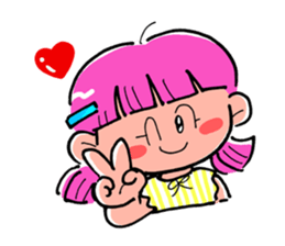 shy girl "ME!" sticker #392145