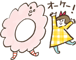 MOKUMOKU and  Ribbon-chan sticker #392268