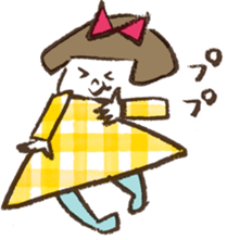 MOKUMOKU and  Ribbon-chan sticker #392275