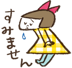 MOKUMOKU and  Ribbon-chan sticker #392281