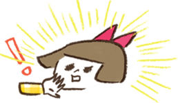 MOKUMOKU and  Ribbon-chan sticker #392286