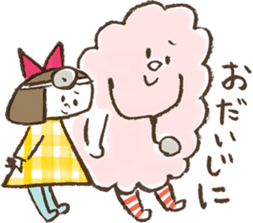 MOKUMOKU and  Ribbon-chan sticker #392291