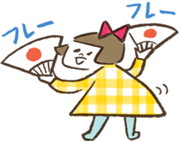 MOKUMOKU and  Ribbon-chan sticker #392304