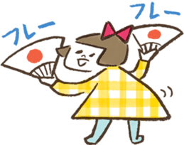 MOKUMOKU and  Ribbon-chan sticker #392304